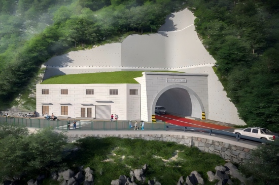 尼泊尔基础设施部长Kulman Ghising视察尼泊尔悉达巴巴隧道项目(1).jpg