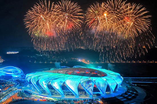湖北省第十六届运动会开幕式在中建承建的宜昌奥林匹克体育中心举行2.jpg
